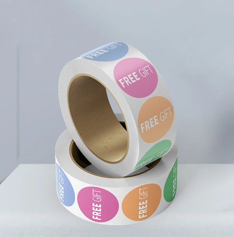 100-500pcs Colorful Gift Stickers Round Thank You Stickers for Small Business Supplies Cute Stationery Stickers