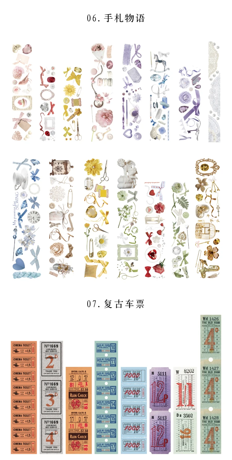 30pcs/1lot kawaii Stationery Sticker Literary Collection Diary Planner junk journal Decorative Scrapbooking DIY Craft Sticker