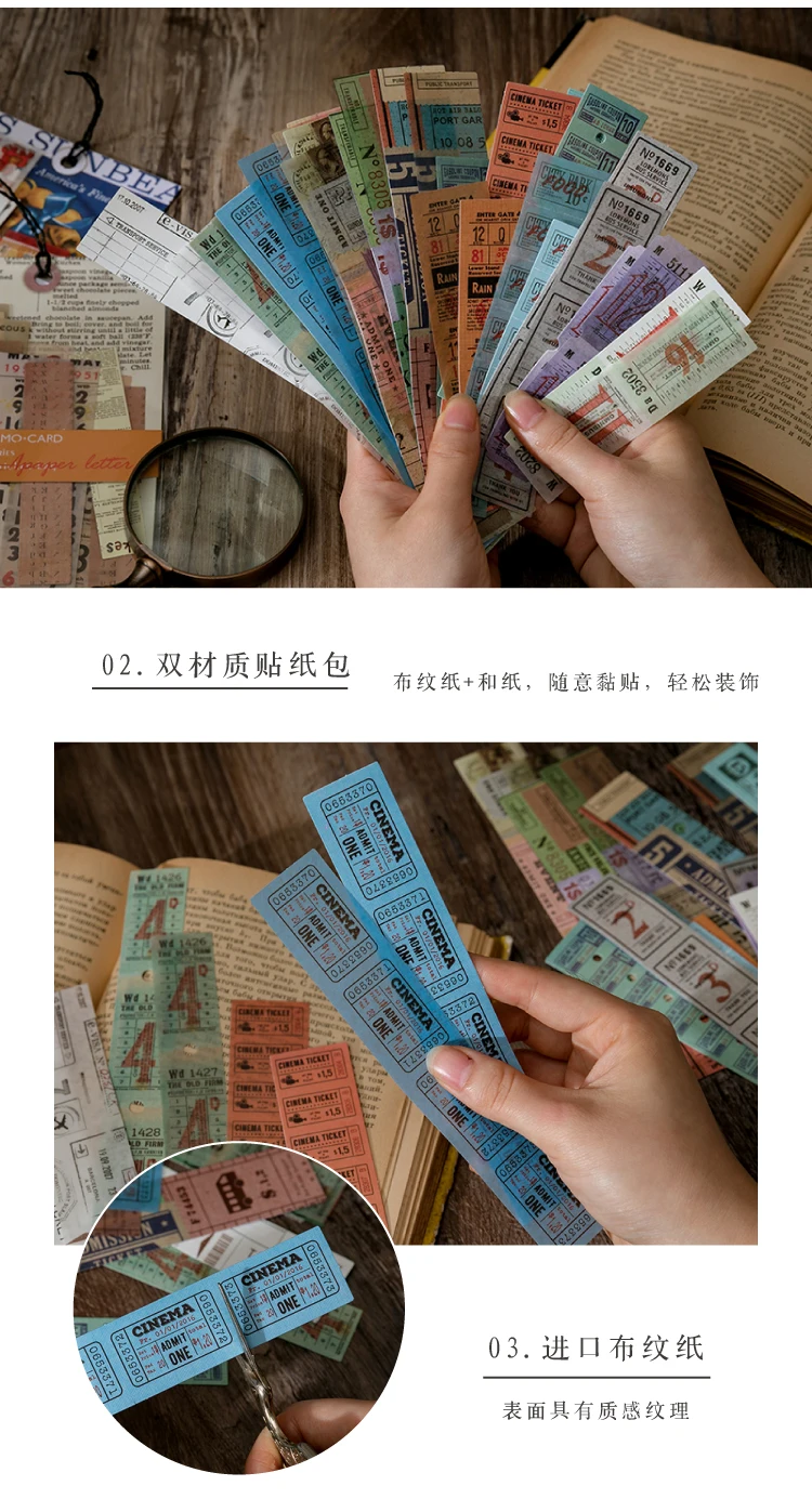 30pcs/1lot kawaii Stationery Sticker Literary Collection Diary Planner junk journal Decorative Scrapbooking DIY Craft Sticker