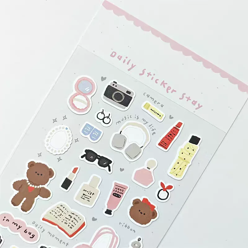 BONITO In My Bag Daily Moment Stickers Scrapbooking Diy Journal Stationery Sticker School Office Gift B6145