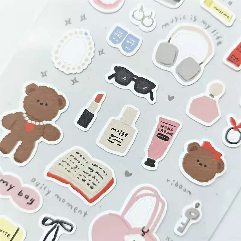 BONITO In My Bag Daily Moment Stickers Scrapbooking Diy Journal Stationery Sticker School Office Gift B6145