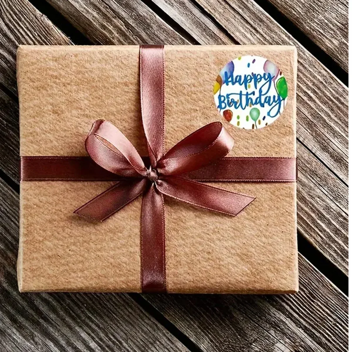100-500pcs Happy Birthday Roll Stickers Birthday Balloon Roll Decals Stickers Fun Birth Day Cake Greeting Sticker for Card Box