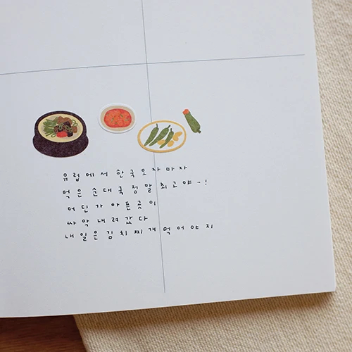 Korean Import Suatelier Tasty Food Trip Paper Stickers Scrapbooking Diy Journal Stationery Sticker Deco Art School Supply 1173