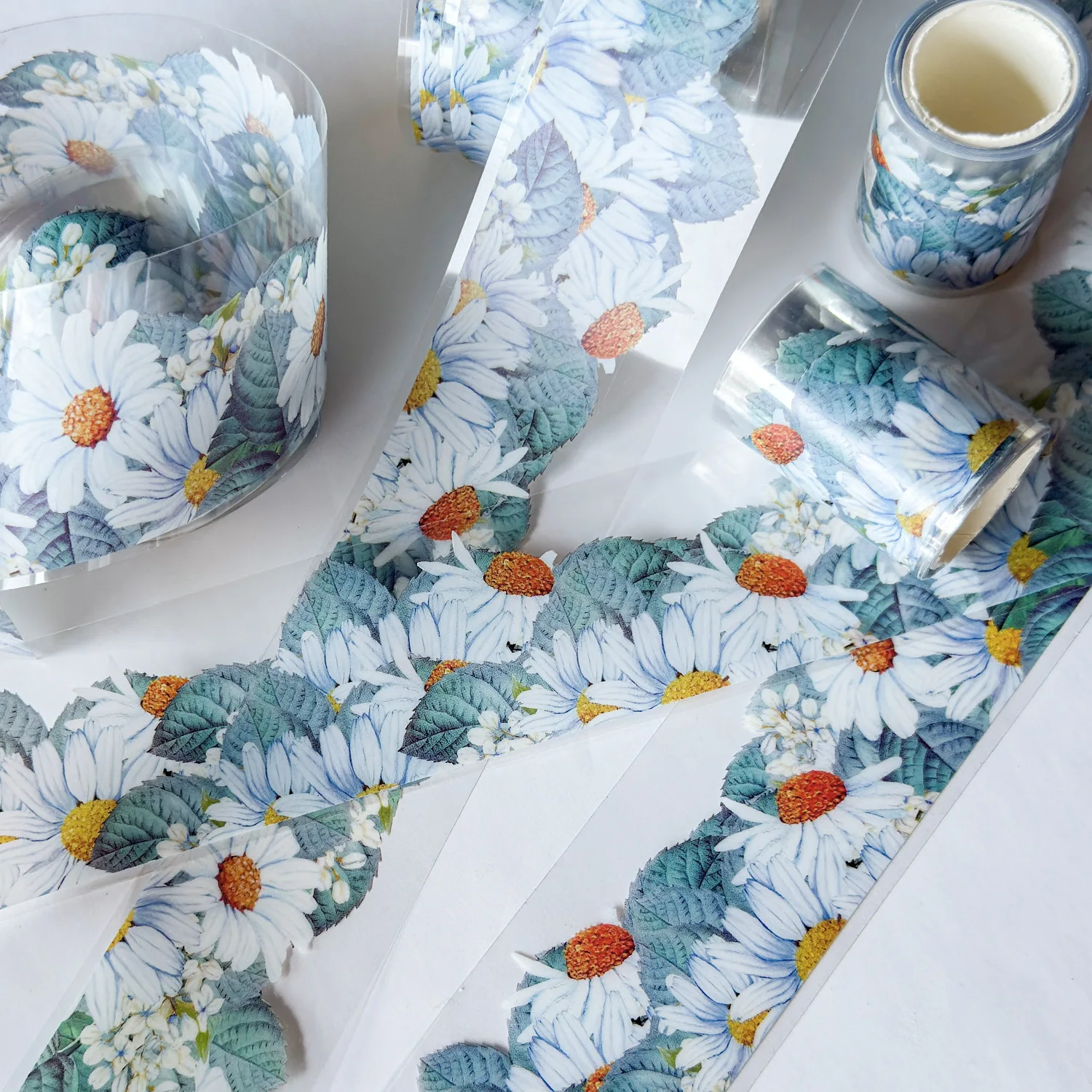 2m/Roll Colorful Flower PET Tape Decorative Masking Tape Scrapbooking Sticker Journal Aesthetic Stationery