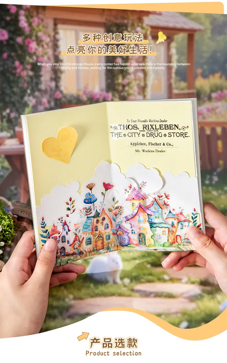 10pcs/1lot Kawaii Stationery Stickers Cabin of Curiosities Diary Decorative Mobile Stickers Scrapbooking DIY Craft Stickers