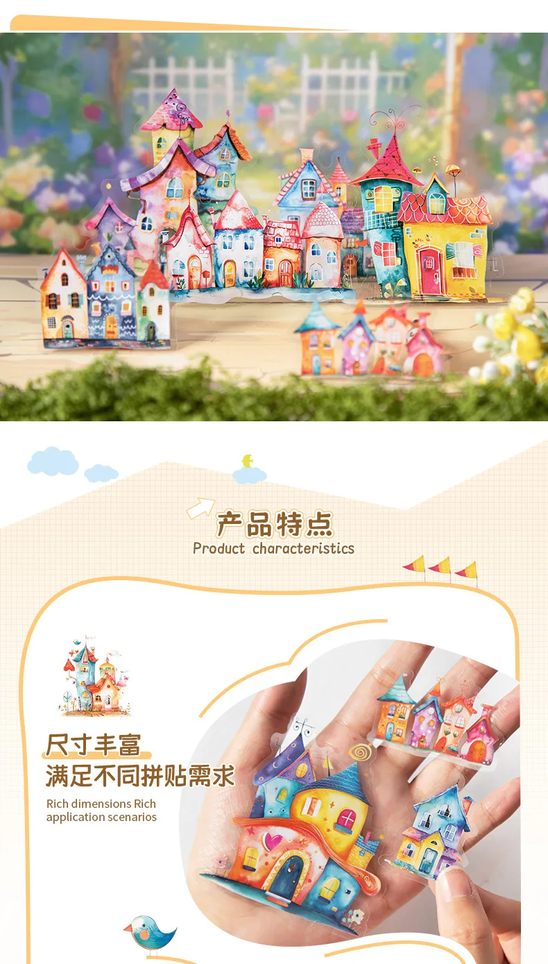 10pcs/1lot Kawaii Stationery Stickers Cabin of Curiosities Diary Decorative Mobile Stickers Scrapbooking DIY Craft Stickers