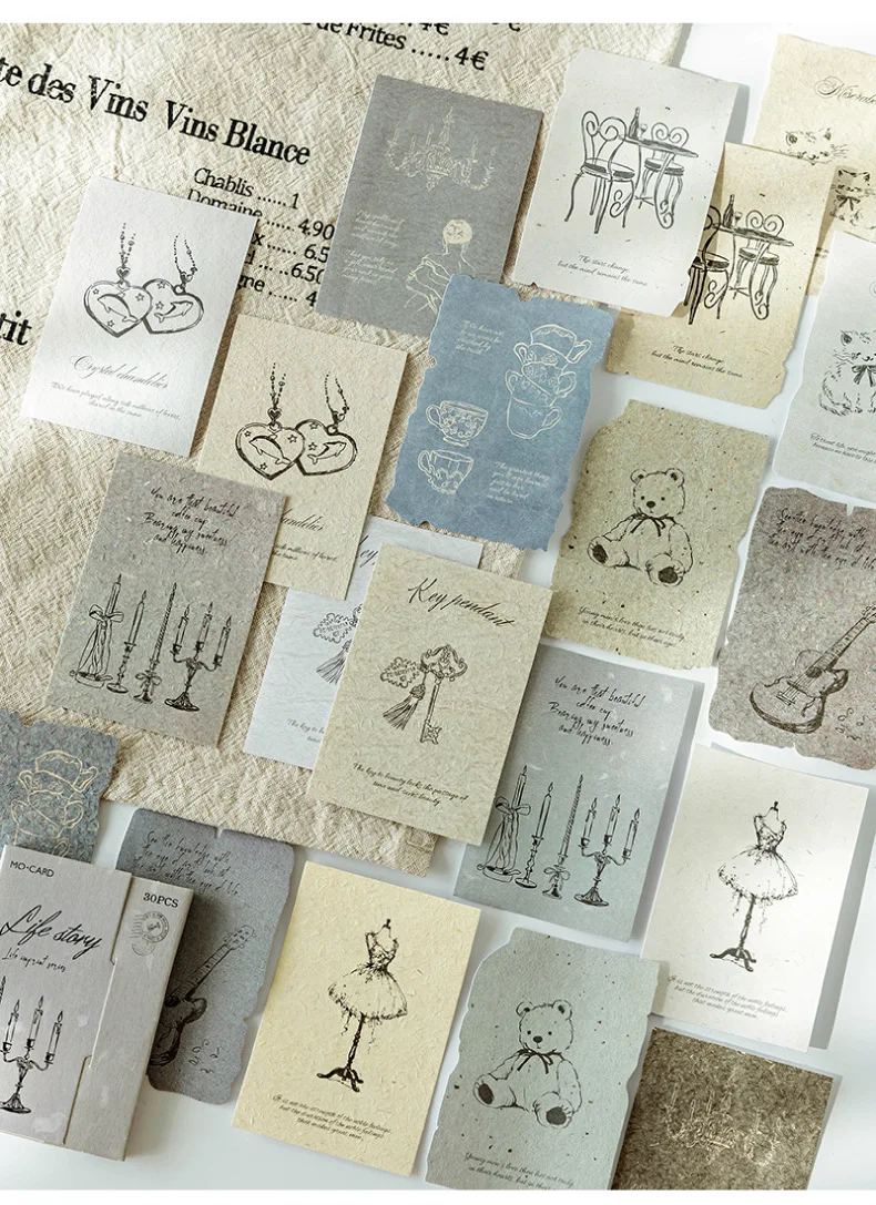 30pcs/1lot kawaii Stationery Sticker stamp of life junk journal Decorative Scrapbooking DIY Craft Sticker