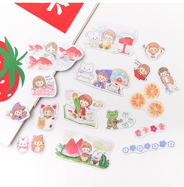 330pcs/lot Kawaii Stationery Stickers Cartoon Girls Diary Planner Decorative Mobile Sticker Scrapbooking DIY Craft Sticker