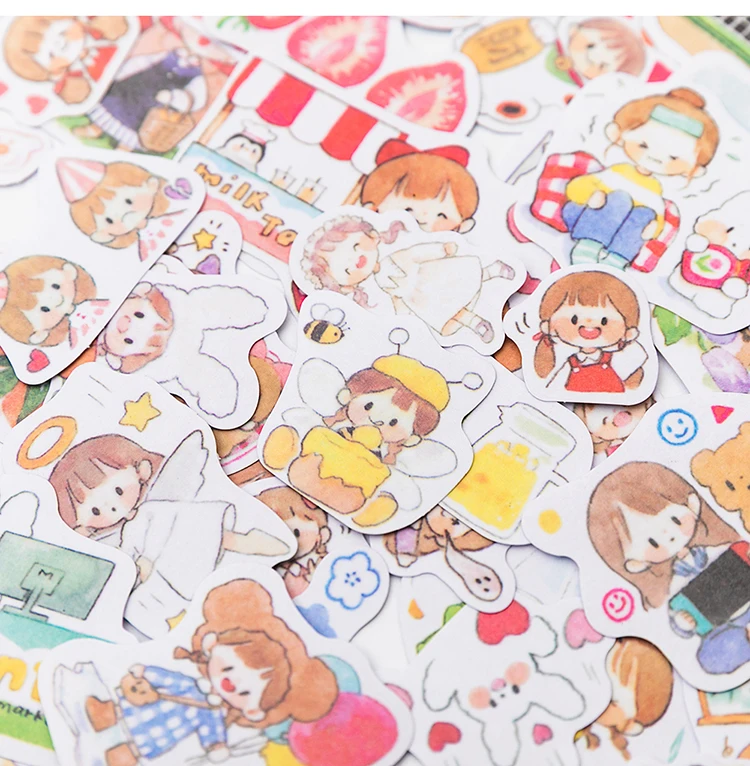 330pcs/lot Kawaii Stationery Stickers Cartoon Girls Diary Planner Decorative Mobile Sticker Scrapbooking DIY Craft Sticker