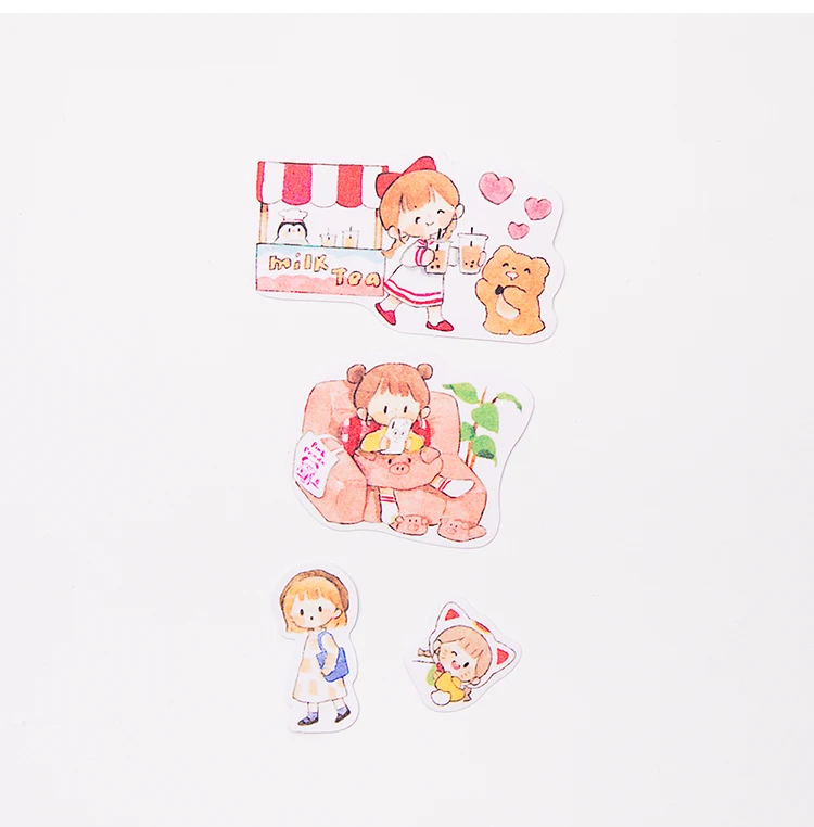 330pcs/lot Kawaii Stationery Stickers Cartoon Girls Diary Planner Decorative Mobile Sticker Scrapbooking DIY Craft Sticker