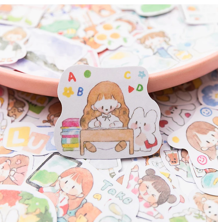 330pcs/lot Kawaii Stationery Stickers Cartoon Girls Diary Planner Decorative Mobile Sticker Scrapbooking DIY Craft Sticker