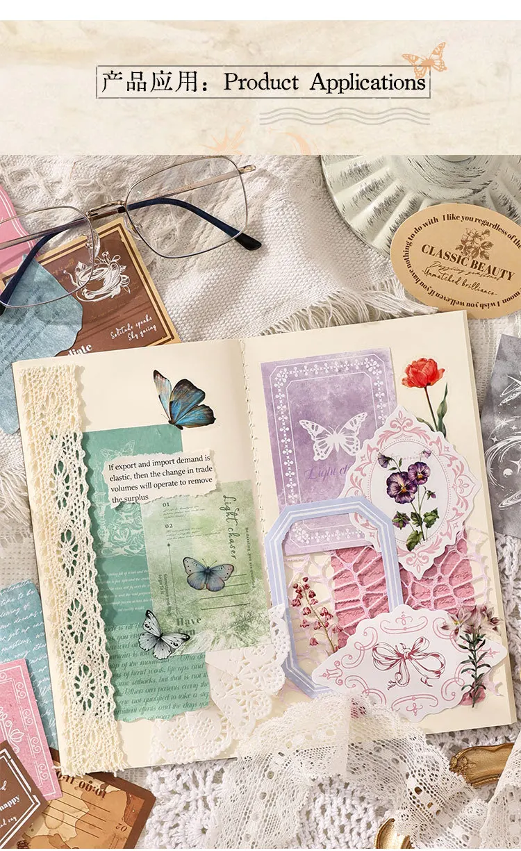 20pcs/lot Kawaii Stationery Stickers Light and Shadow Letter Scrapbooking Album Junk Journal Happy Planner Diary Stickers