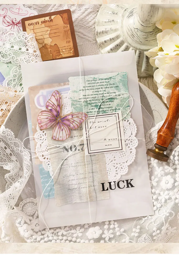 20pcs/lot Kawaii Stationery Stickers Light and Shadow Letter Scrapbooking Album Junk Journal Happy Planner Diary Stickers