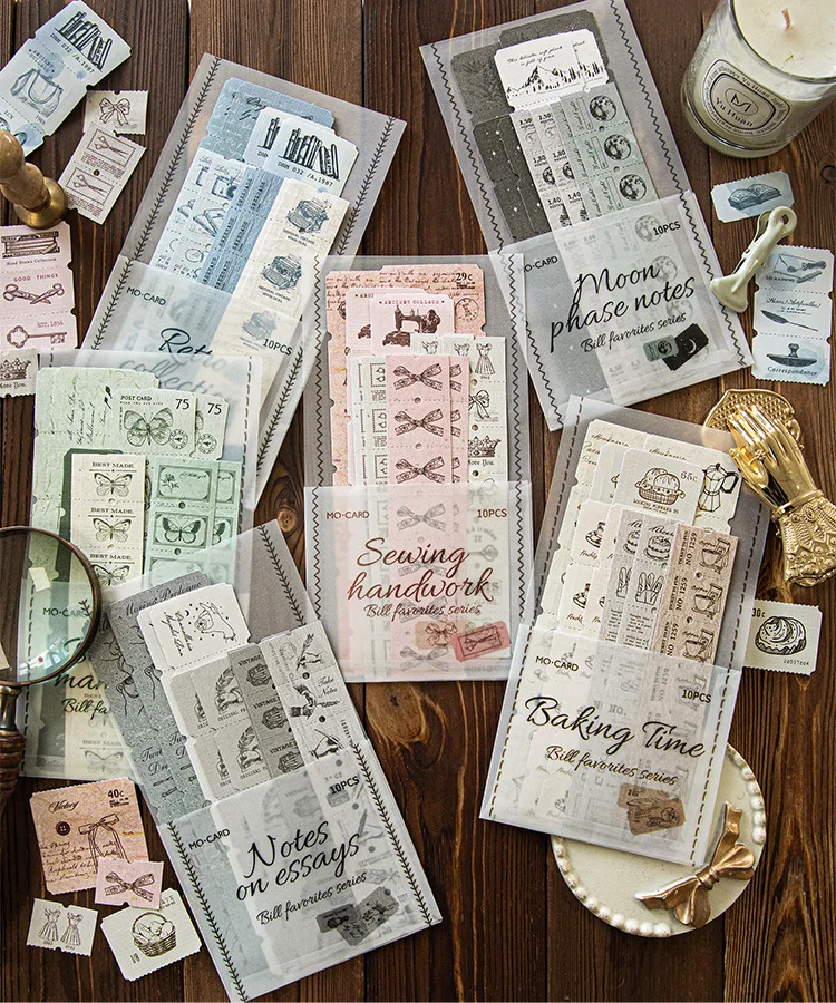 10pcs/lot Kawaii Stationery Stickers plant Series Diary Decorative Mobile Stickers Scrapbooking DIY Craft Stickers