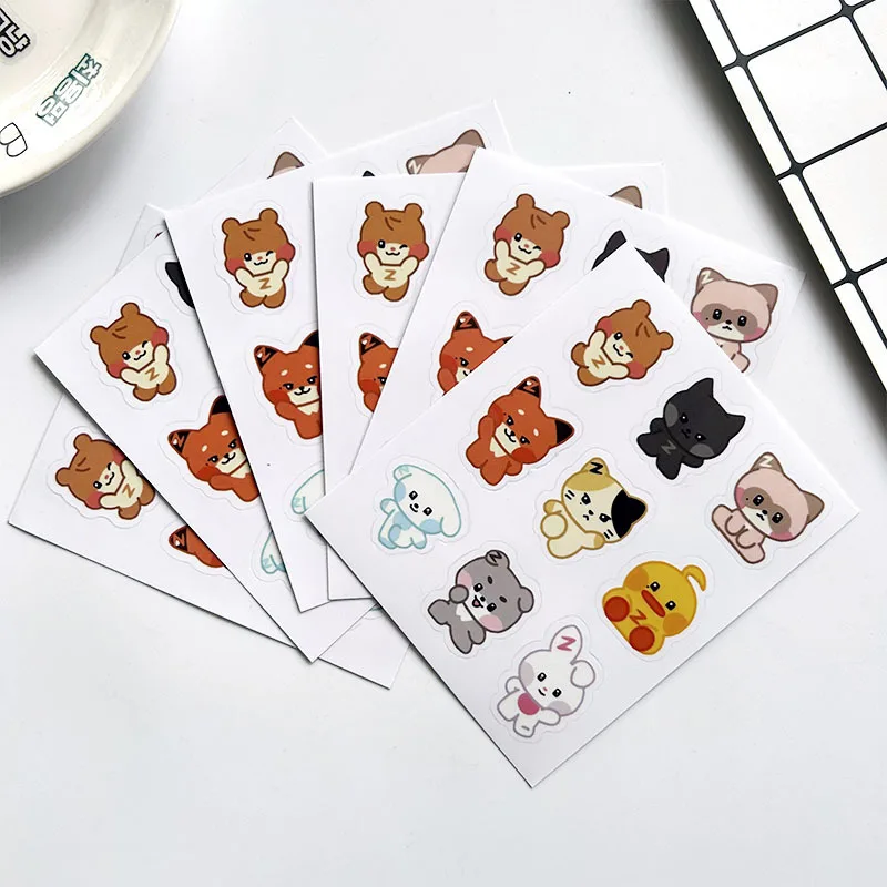 ZB1 ZERONI Cartoon PVC Waterproof Stickers Zerobaseone Hanbin Yujin Zhanghao Phone Cup Guitar Self-adhesive Decal Stickers