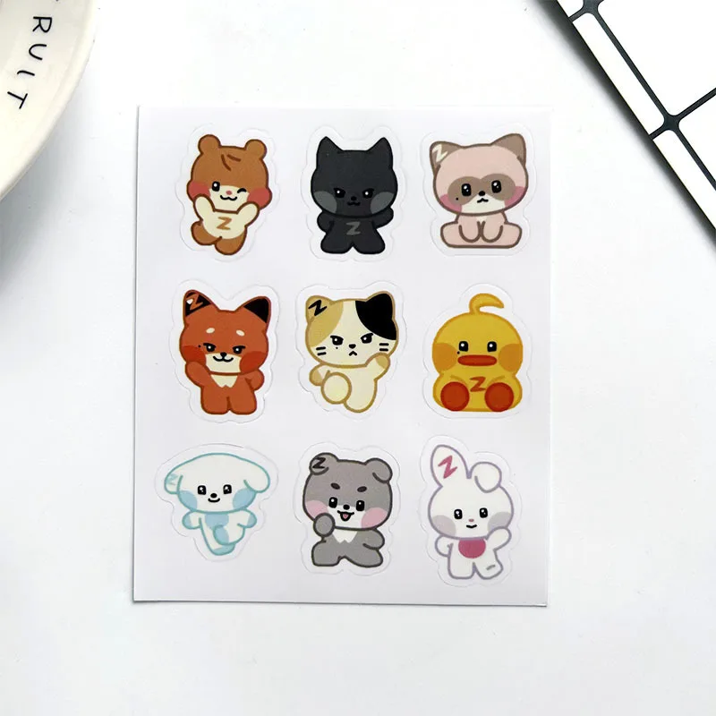ZB1 ZERONI Cartoon PVC Waterproof Stickers Zerobaseone Hanbin Yujin Zhanghao Phone Cup Guitar Self-adhesive Decal Stickers