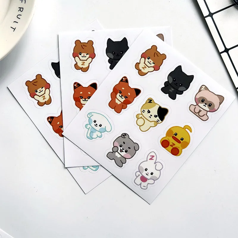 ZB1 ZERONI Cartoon PVC Waterproof Stickers Zerobaseone Hanbin Yujin Zhanghao Phone Cup Guitar Self-adhesive Decal Stickers
