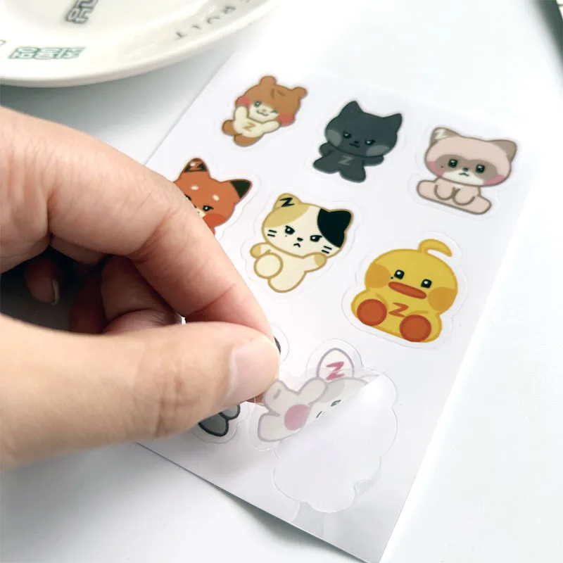 ZB1 ZERONI Cartoon PVC Waterproof Stickers Zerobaseone Hanbin Yujin Zhanghao Phone Cup Guitar Self-adhesive Decal Stickers