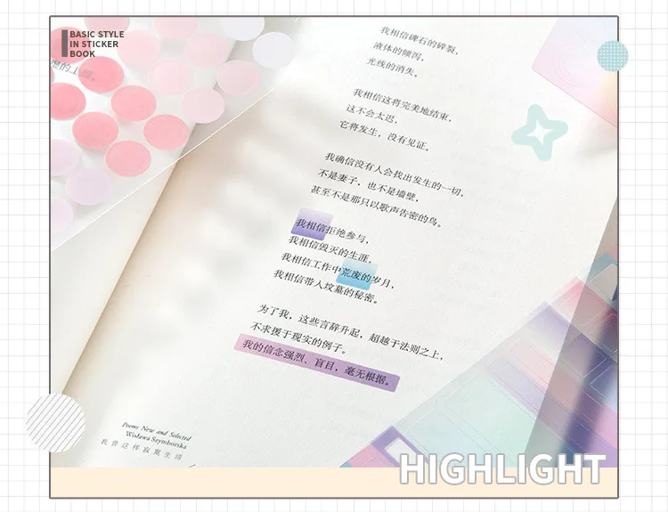 30pcs/lot Kawaii Stationery Stickers Color Card Fundamentals Diary Planner Decorative Sticker Scrapbooking Journal DIY Craft