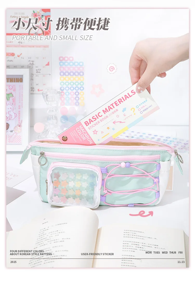 30pcs/lot Kawaii Stationery Stickers Color Card Fundamentals Diary Planner Decorative Sticker Scrapbooking Journal DIY Craft