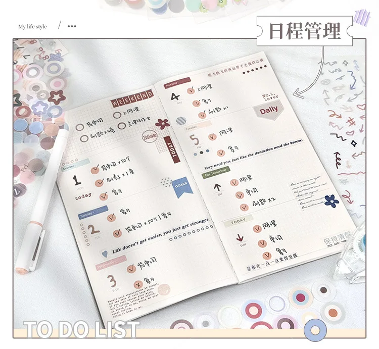 30pcs/lot Kawaii Stationery Stickers Color Card Fundamentals Diary Planner Decorative Sticker Scrapbooking Journal DIY Craft