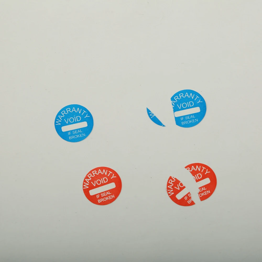 1000pcs/Lot Diameter 10mm Warranty Label Sticker Void If Seal Broken Damaged