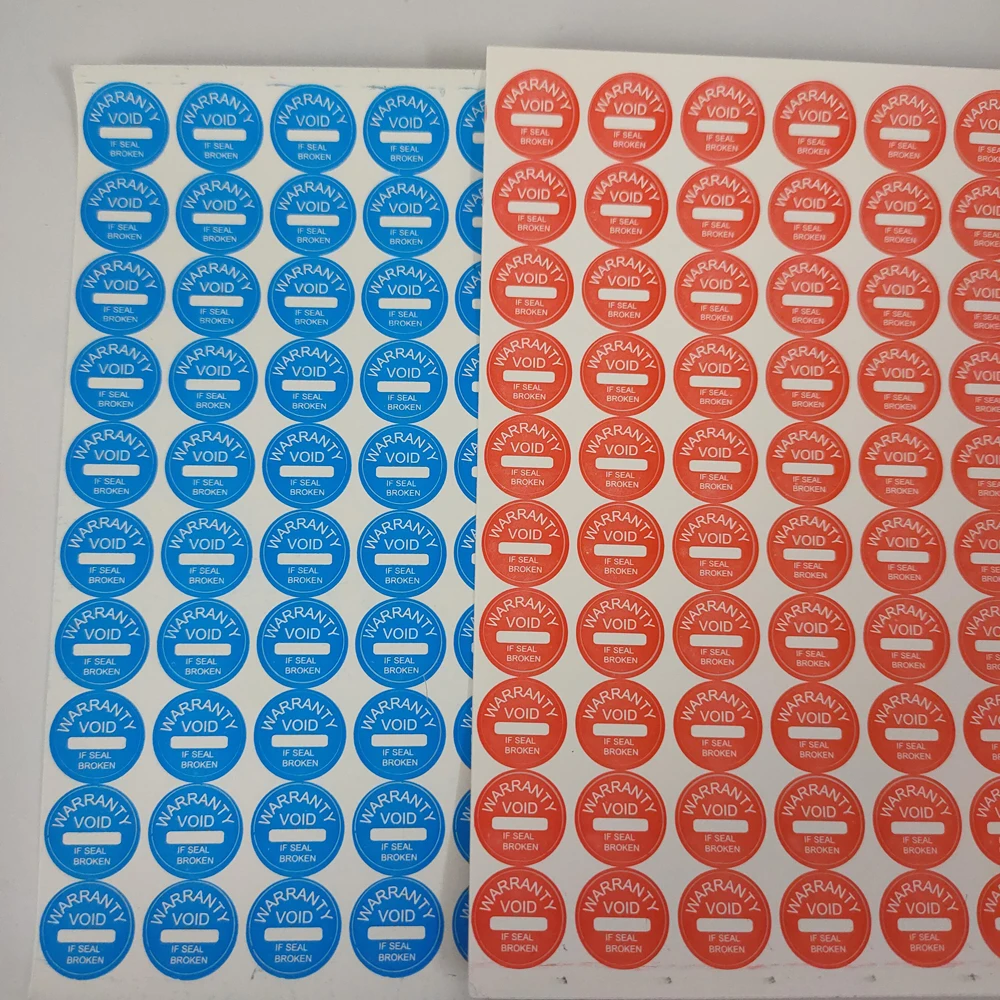 1000pcs/Lot Diameter 10mm Warranty Label Sticker Void If Seal Broken Damaged