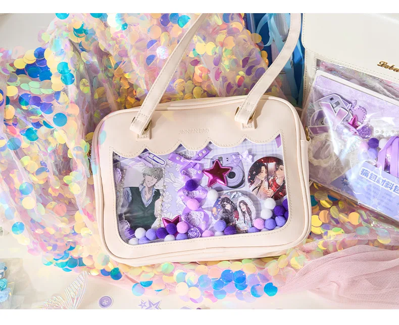 Kawaii Lace Bow Sticker Pack Manga Exhibition Accessories Material Pack DIY Background Decoration Aesthetics Supplies