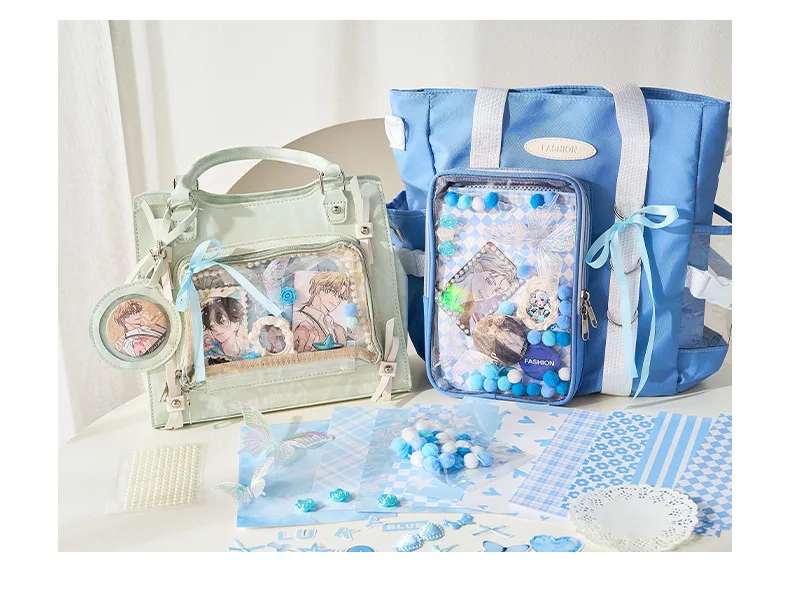 Kawaii Lace Bow Sticker Pack Manga Exhibition Accessories Material Pack DIY Background Decoration Aesthetics Supplies