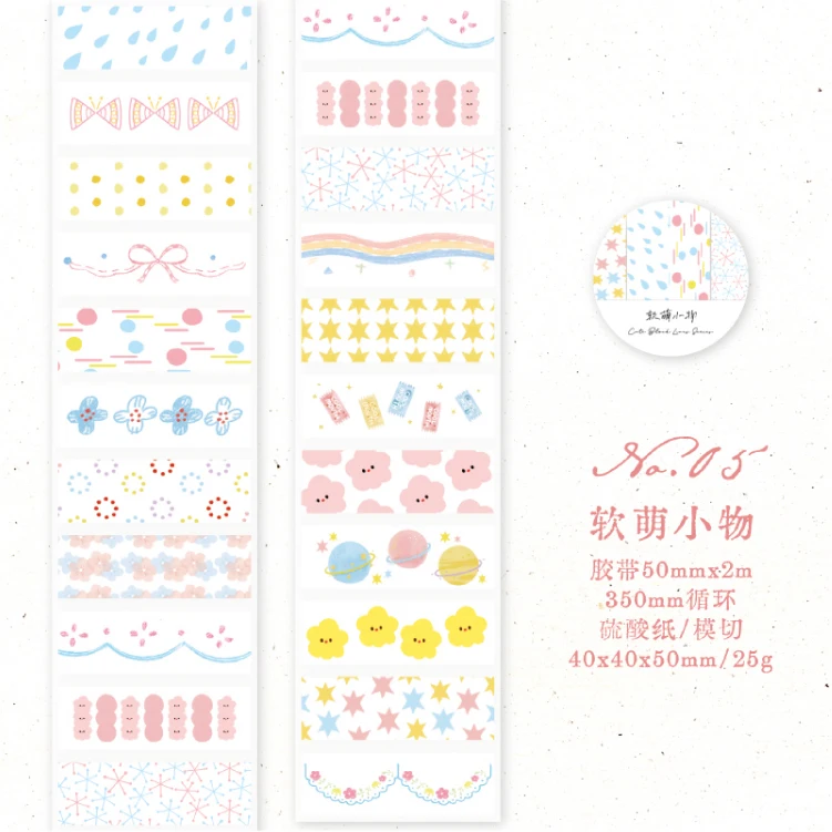 Journal GO 5x200cm INS Flower Sticker Tape for Collage Junk Journal Scrapbooking Decor Planner Card Album Handmade Masking Tape