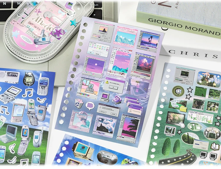 30sheets Kawaii Japanese Aesthetic Stationery Sticker Book Creative Decoration DIY Scrapbook Cute Diary Stickers