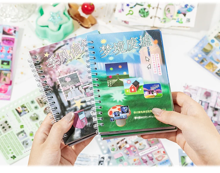 30sheets Kawaii Japanese Aesthetic Stationery Sticker Book Creative Decoration DIY Scrapbook Cute Diary Stickers