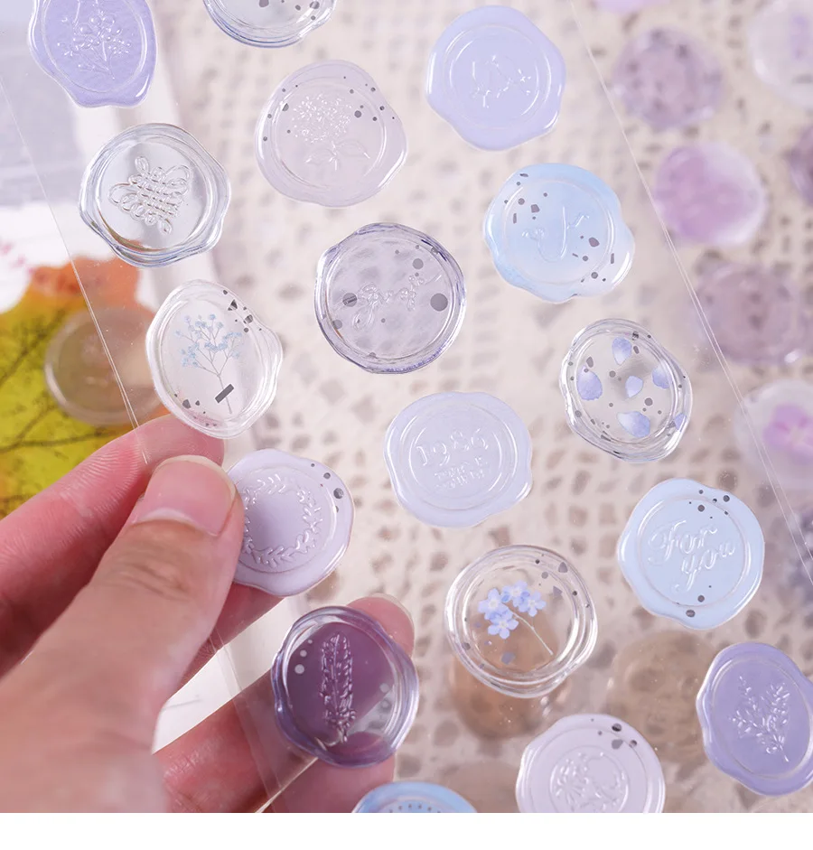 1pcs/lot Kawaii Scrapbook Stickers colored paint Scrapbooking Supplies diary Planner Decorative Craft Stationery Sticker