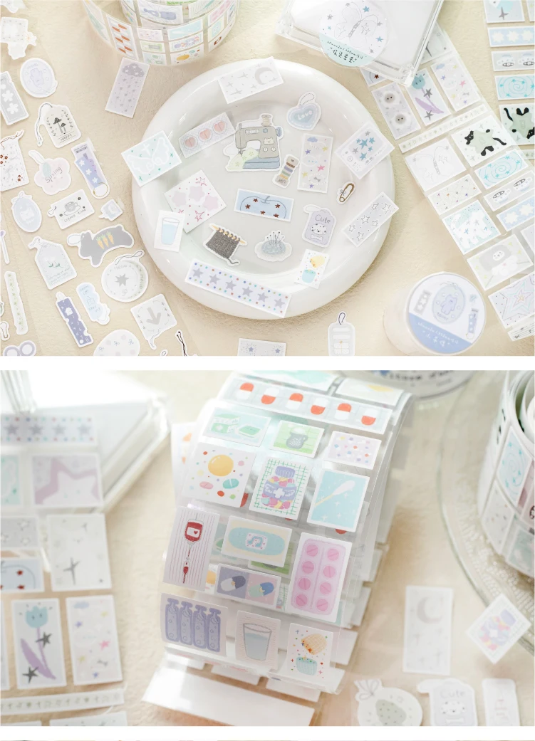Journal GO 6x200cm Cute Scrapbooking Decorative Tape Stickers Greeting Card Journaling diy INS Style Masking Tape Stationery