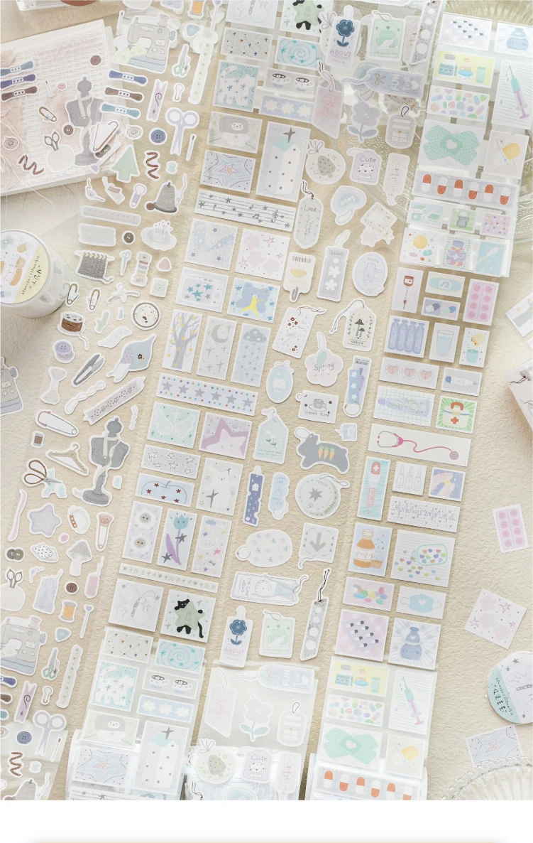 Journal GO 6x200cm Cute Scrapbooking Decorative Tape Stickers Greeting Card Journaling diy INS Style Masking Tape Stationery