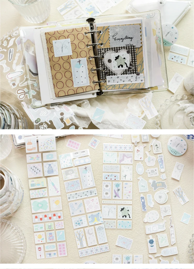 Journal GO 6x200cm Cute Scrapbooking Decorative Tape Stickers Greeting Card Journaling diy INS Style Masking Tape Stationery