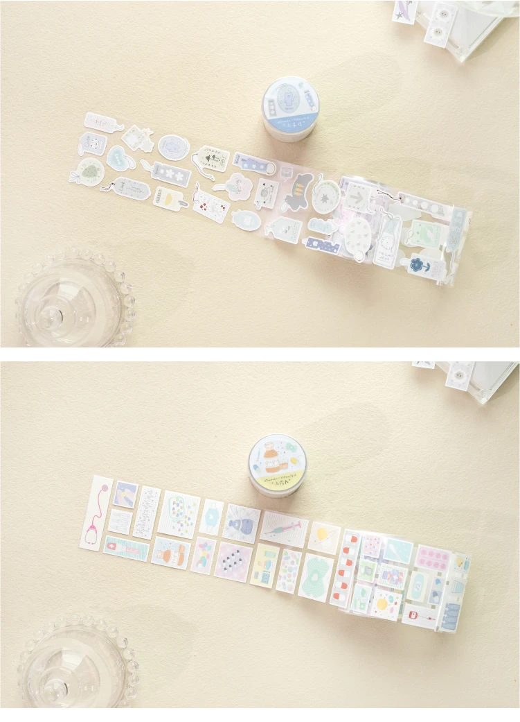 Journal GO 6x200cm Cute Scrapbooking Decorative Tape Stickers Greeting Card Journaling diy INS Style Masking Tape Stationery