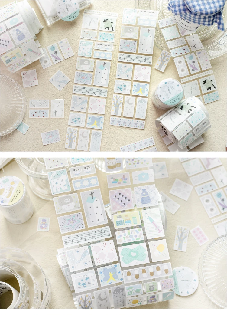 Journal GO 6x200cm Cute Scrapbooking Decorative Tape Stickers Greeting Card Journaling diy INS Style Masking Tape Stationery