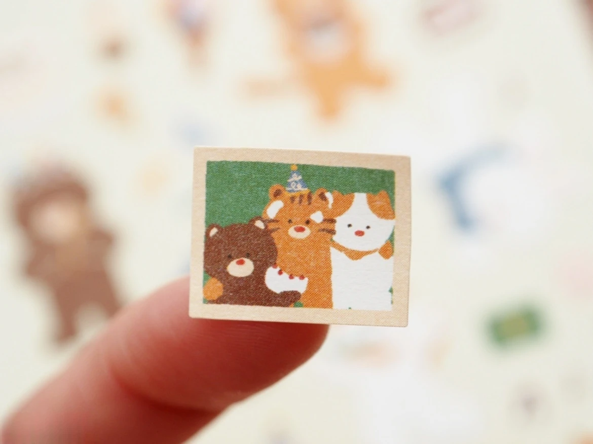 Korean Import Suatelier Go Camping Puppy Party Day Stickers Scrapbooking Diy Journal Dairy Cute Decor Stationery Sticker