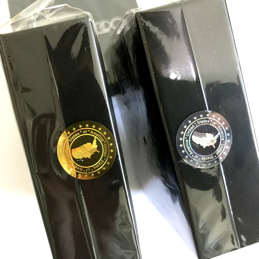 United states of America Hologram stickers in 20mm GOLD SILVER New design Holographic security stickers VOID after removed