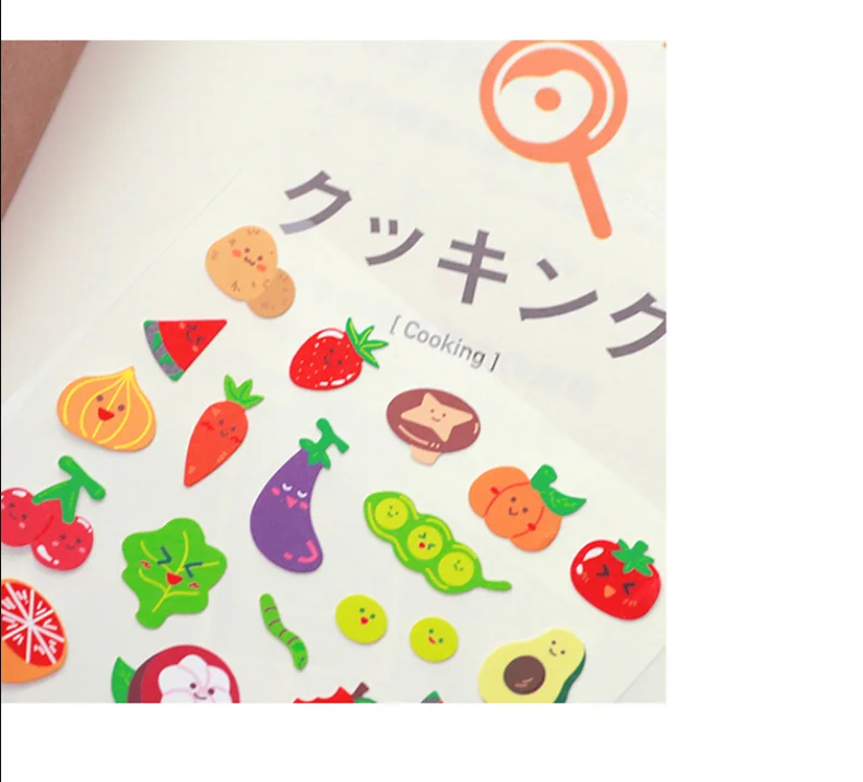 Korean BONITO Cute Farm Nylon Stickers Scrapbooking Diy Journal Diary Sticker Cute Decor Gift Stationery Sticker School Gifts
