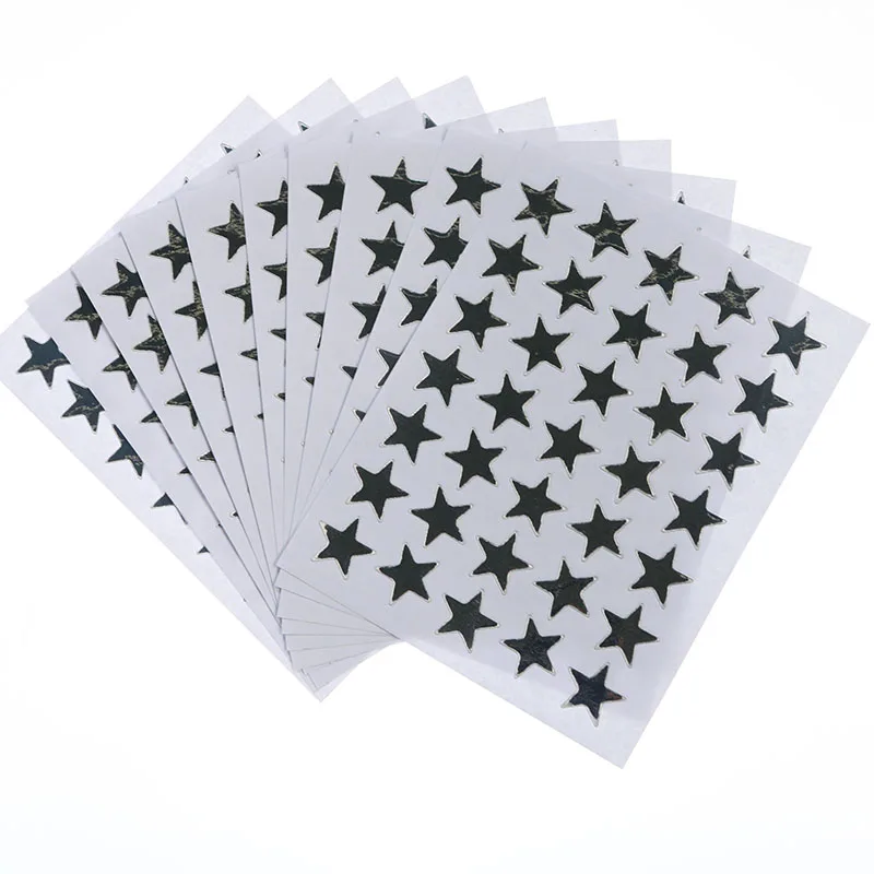 10 Sheets/Pack Of Children'S Mini Kindergarten Award Stickers Teacher Praise Praise Label Award Five-Pointed Star Heart Shape