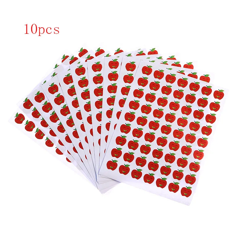 10 Sheets/Pack Of Children'S Mini Kindergarten Award Stickers Teacher Praise Praise Label Award Five-Pointed Star Heart Shape