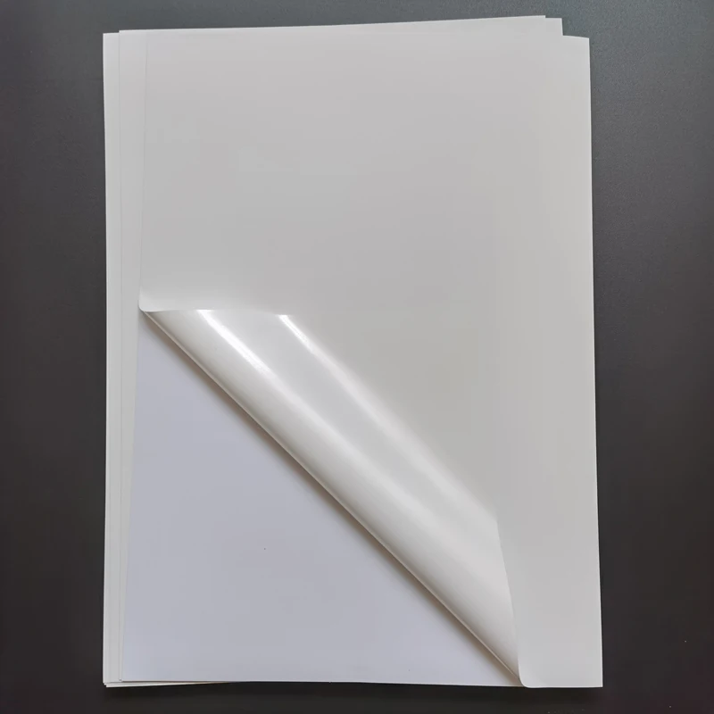 50 Sheets Waterproof Self Adhesive A4 Blank White Vinyl Sticker Label Paper for Laser/UV Printer