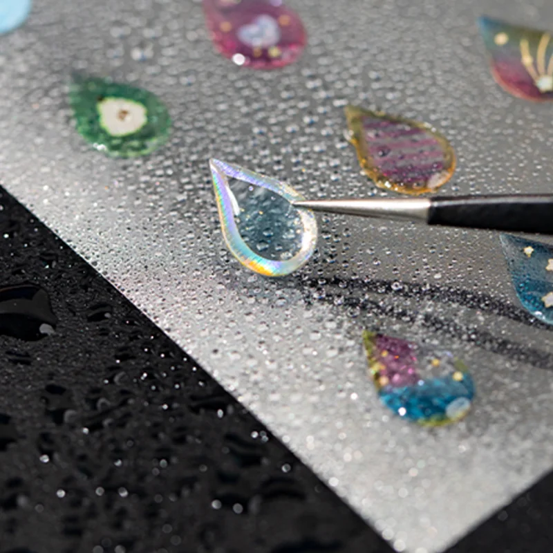 Mr Paper PET Holographic Silver Resin Coated Sticker Single Sheet Glitter Transparent Decal Planner Phone Case DIY Decoration