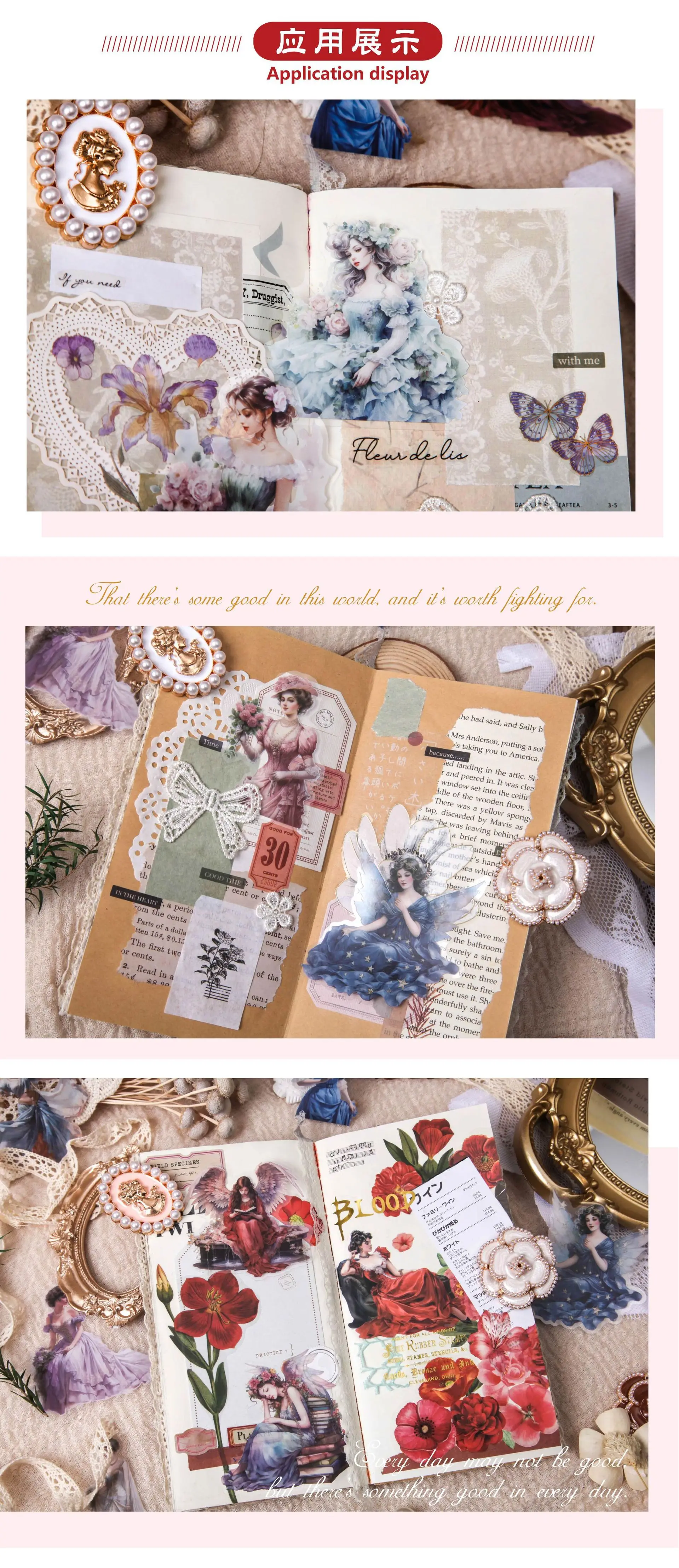 10pcs/lot Kawaii Stationery Stickers Princess of Illusion Diary Planner Decorative Mobile Stickers Scrapbooking DIY Sticker