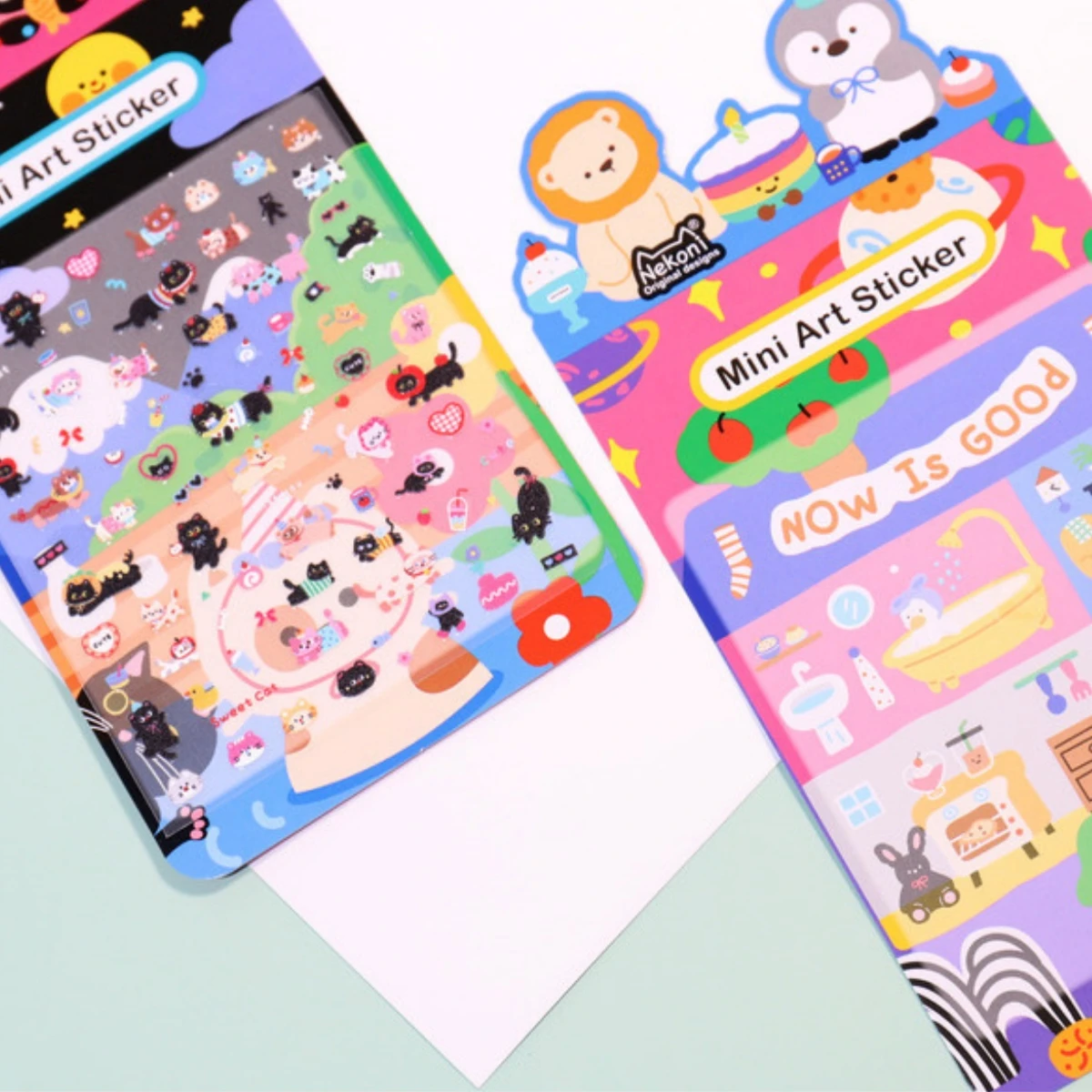 Korean Import NEKONI Mini Sweet Animals Cartoon Art Stickers Scrapbooking Diy Journaling Stationery School Nail Stickers