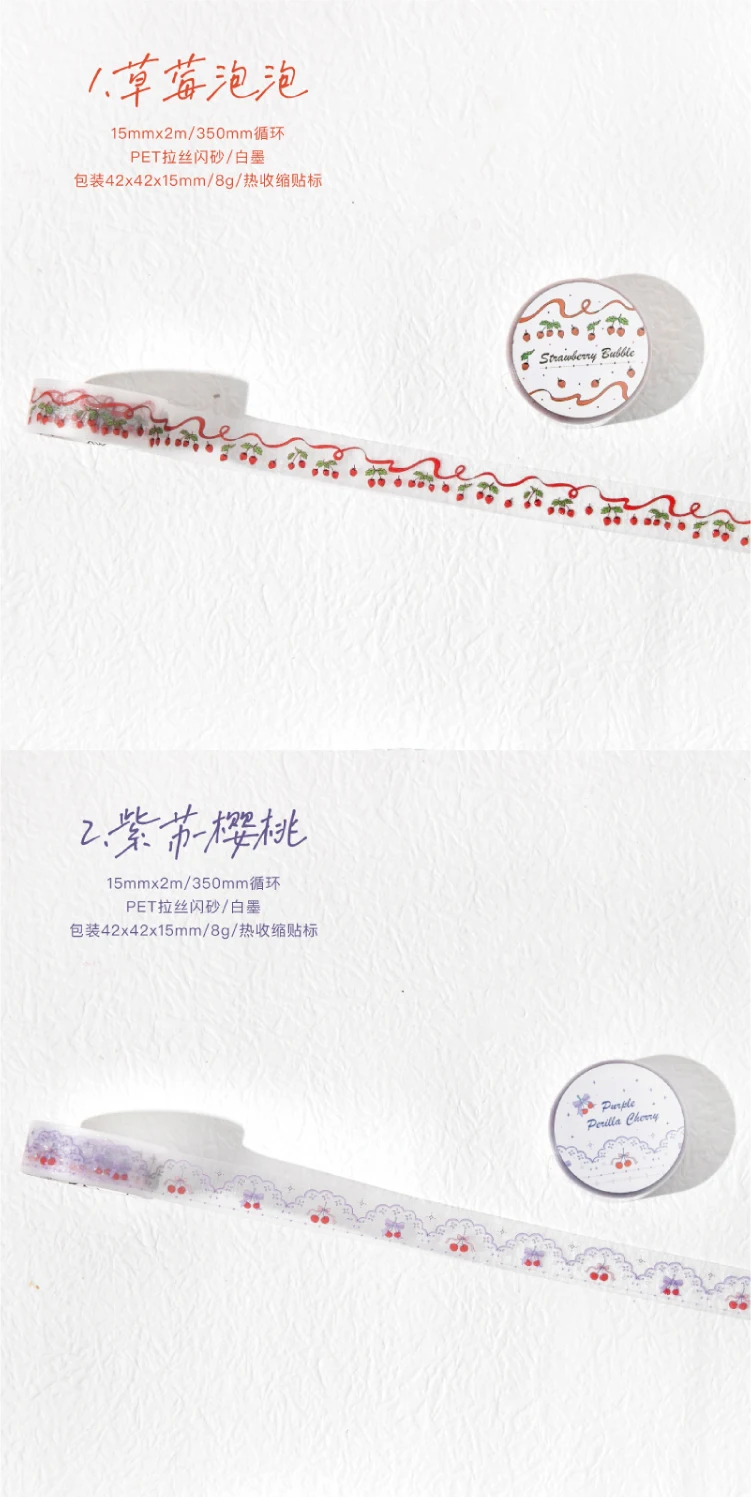 Journal GO 1.5x200cm Fantasy Lace Original Lace Trim PET Tape DIY Scrapbook Card Journaling Planner Decorative Masking Tape