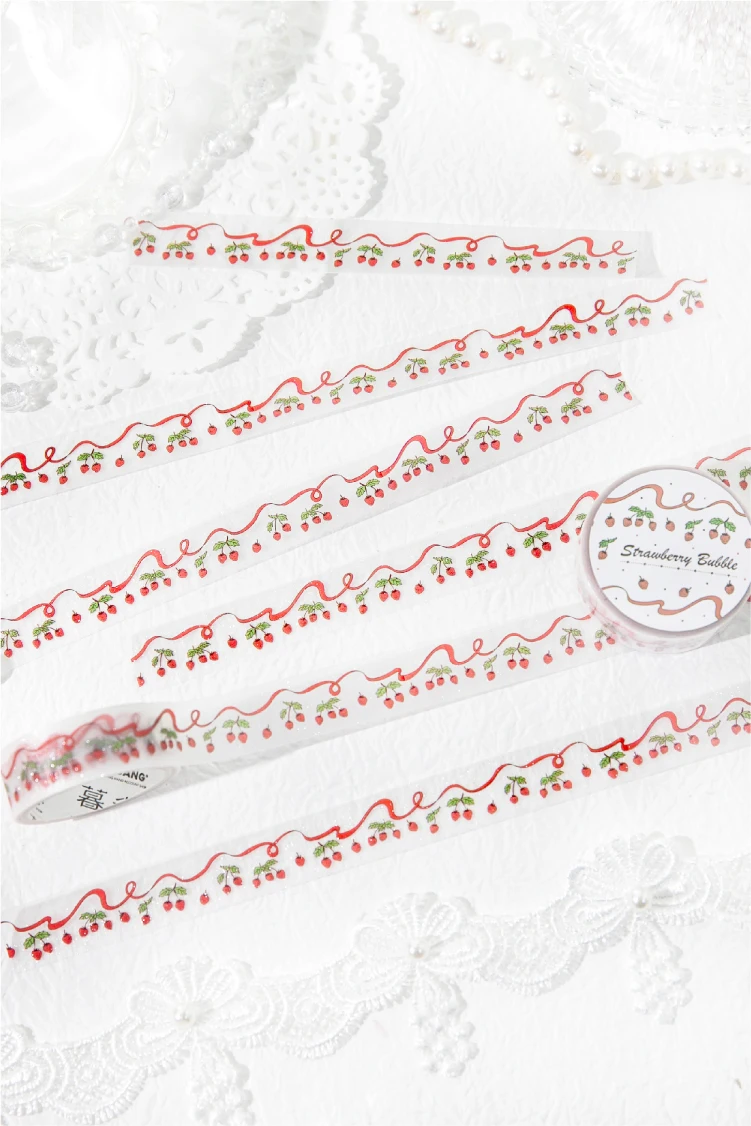 Journal GO 1.5x200cm Fantasy Lace Original Lace Trim PET Tape DIY Scrapbook Card Journaling Planner Decorative Masking Tape