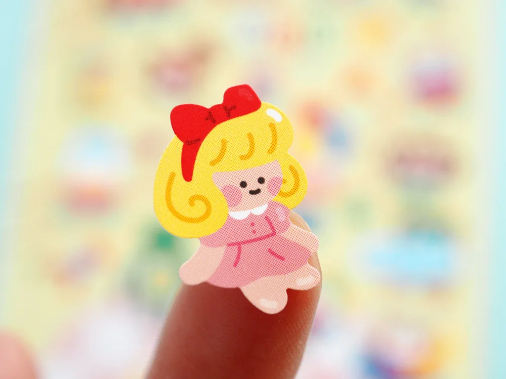 Korean Import Original BONITO Playground Cartoon Paper Stickers Scrapbooking Diy Journal Diary Sticker Cute Decor Gift